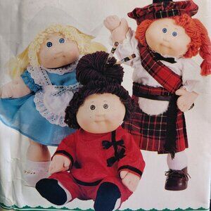 Vintage Butterick Cabbage Patch Kid’s Doll Clothing Pattern #3729